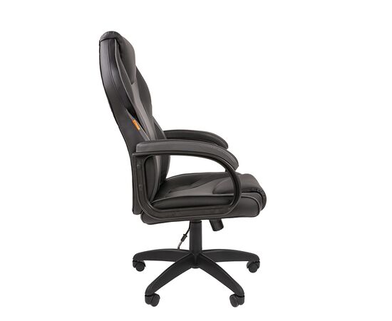 Кресло Чейрмен 299 (Chairman 299) 650x700x1185 00-07062451 Черный/Серый, Основной цвет: Черный/Серый, Ширина: 650, Высота: 1185, Глубина: 700, Максимальная высота: 1280, Материал сиденья: экокожа, Материал спинки: экокожа, Артикул: 00-07062451, изображение 3post-test