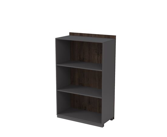 Модуль шкафа со стеклом средний Магнетик (MAGNETIC) 868x460x1400 15ШДС-С.149 Брауни/Графит (Graphit)/Черное стекло, Основной цвет: Брауни/Графит (Graphit)/Черное стекло, Артикул: 15ШДС-С.149, изображение 2post-test