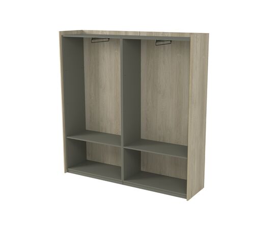 Шкаф высокий для одежды двусоставный Магнетик (MAGNETIC) 1868x460x1828 15ШДК.1809 (C.1809) оквоод/терра (okwood/terra), Основной цвет: оквоод/терра (okwood/terra), Артикул: 15ШДК.1809 (C.1809), изображение 2post-test