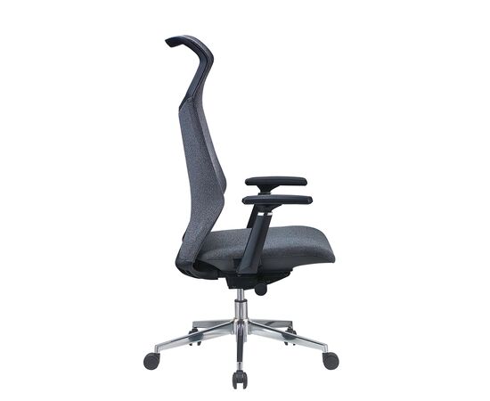 Кресло Чейрман Ч583 ЭСЛ (Chairman CH583 SL) 635x700x1210 00-07149571 Светло-серый, Основной цвет: Светло-серый, Ширина: 635, Высота: 1210, Глубина: 700, Максимальная высота: 1280, Материал сиденья: Ткань стандарт, Материал спинки: Ткань стандарт, Артикул: 00-07149571, изображение 3post-test