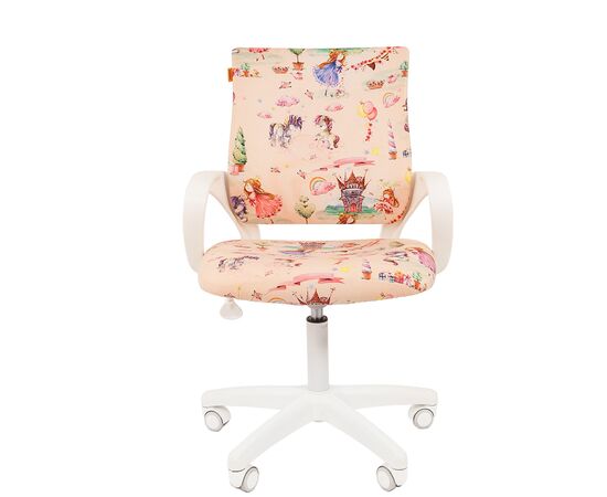 Кресло для детей Ситнайс Кидс 203 ЛТ (SITNICE KIDS 203 LT) белый пластик 560x470x870 рисунок "принцессы", Цвет пластика: Белый, Основной цвет: рисунок "принцессы", Ширина: 560, Ролики: Стандарт БИФМА 5 (BIFMA 5),1 (США), диаметр штока 11 мм, покрытие – полиуретан, Высота: 870, Глубина: 470, Материал: Ткань велюр детская с рисунком, Максимальная высота: 965, Каркас: немонолитный, Вес: 9,8, Материал крестовины: Пластик, Механизм: Пиастра-регулировка кресла по высоте, Подлокотники: Пластик, Рекомендованная максимальная нагрузка: 100 кг, Объем: 0,136, изображение 3post-test