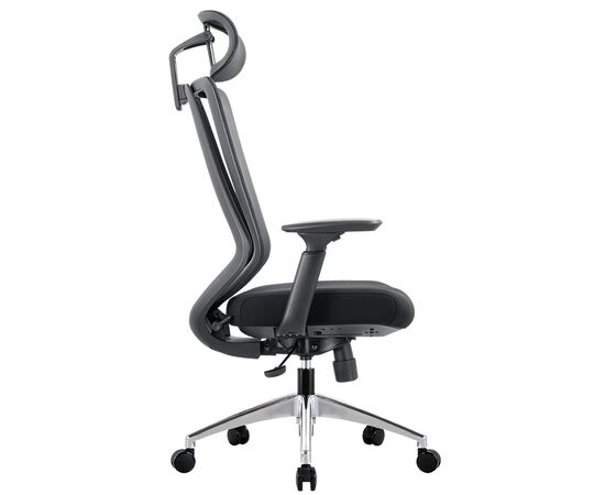Кресло Чейрман Ч580 (Chairman CH580) 690x700x1115 00-07131365 Чёрный, Основной цвет: Чёрный, Ширина: 690, Высота: 1115, Глубина: 700, Максимальная высота: 1185, Материал сиденья: Комбинированный Сетчатый акрил/Полиэстр, Материал спинки: Комбинированный Сетчатый акрил/Полиэстр, Артикул: 00-07131365, изображение 2post-test