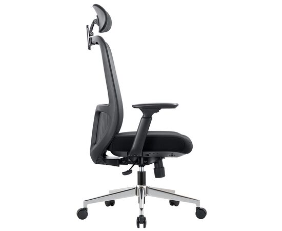 Кресло Чейрман Ч581 (Chairman CH581) 700x700x1195 00-07131362 Чёрный, Основной цвет: Чёрный, Ширина: 700, Высота: 1195, Глубина: 700, Максимальная высота: 1265, Материал сиденья: Комбинированный Сетчатый акрил/Полиэстр, Материал спинки: Комбинированный Сетчатый акрил/Полиэстр, Артикул: 00-07131362, изображение 3post-test