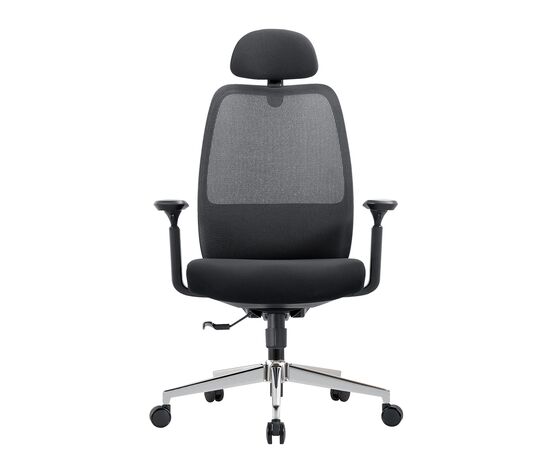 Кресло Чейрман Ч581 (Chairman CH581) 700x700x1195 00-07131362 Чёрный, Основной цвет: Чёрный, Ширина: 700, Высота: 1195, Глубина: 700, Максимальная высота: 1265, Материал сиденья: Комбинированный Сетчатый акрил/Полиэстр, Материал спинки: Комбинированный Сетчатый акрил/Полиэстр, Артикул: 00-07131362, изображение 2post-test
