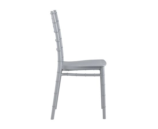 Стул Кьявари (Chiavari) (Кьявари) 430x480x890 Й828 силвер (Y828 silver) Серый, Материал основания: Пластик, Основной цвет: Серый, Ширина: 430, Ширина сиденья: 400, Высота: 890, Глубина: 480, Высота от пола до верхней части сиденья, мин: 430, Каркас: Пластик, Вес: 3,6, Материал сиденья: пластик, Артикул: Й828 силвер (Y828 silver), изображение 3post-test