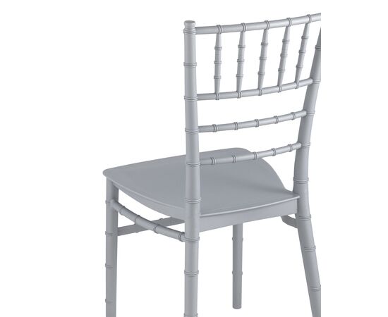 Стул Кьявари (Chiavari) (Кьявари) 430x480x890 Й828 силвер (Y828 silver) Серый, Материал основания: Пластик, Основной цвет: Серый, Ширина: 430, Ширина сиденья: 400, Высота: 890, Глубина: 480, Высота от пола до верхней части сиденья, мин: 430, Каркас: Пластик, Вес: 3,6, Материал сиденья: пластик, Артикул: Й828 силвер (Y828 silver), изображение 5post-test