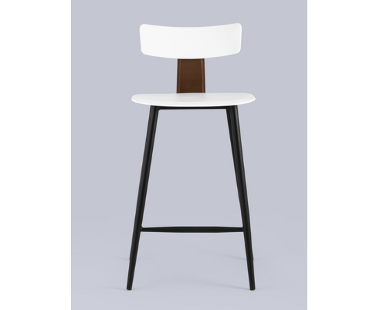 Стул Ант (ANT), полубарный, пластиковый 425x460x900 8333А вхите (8333A white) Белый, Основной цвет: Белый, Материал основания: Металл, Ширина: 425, Высота: 900, Глубина: 460, Вес: 6,95, Материал сиденья: пластик, Артикул: 8333А вхите (8333A white), изображение 3post-test
