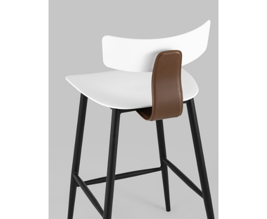 Стул Ант (ANT), полубарный, пластиковый 425x460x900 8333А вхите (8333A white) Белый, Основной цвет: Белый, Материал основания: Металл, Ширина: 425, Высота: 900, Глубина: 460, Вес: 6,95, Материал сиденья: пластик, Артикул: 8333А вхите (8333A white), изображение 5post-test