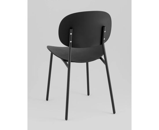 Стул Эди (Edie) 450x530x780 УТ000039125 Чёрный, Основной цвет: Чёрный, Ширина: 450, Материал основания: Металл, Высота: 780, Глубина: 530, Материал: Пластик, Вес: 4,2, Цвет опоры: Черный, Артикул: УТ000039125, изображение 2post-test