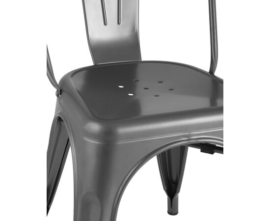 Стул Толикс (TOLIX) 450x515x840 ЙД-Х440Б ЙГ-15 (YD-H440B YG-15) Серебристый матовый, Основной цвет: Серебристый матовый, Ширина: 450, Материал основания: Металл, Высота: 840, Глубина: 515, Материал: Металл, Каркас: Металл, Вес: 4,6, Цвет опоры: серебристый матовый, Материал сиденья: Металл, Цвет сиденья: серебристый матовый, Артикул: ЙД-Х440Б ЙГ-15 (YD-H440B YG-15), изображение 5post-test