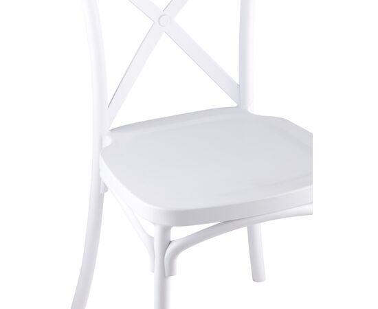 Стул Кроссбэк 430x520x890 Й030 вхите (Y030 white) Белый, Основной цвет: Белый, Ширина: 430, Материал основания: Пластик, Высота: 890, Глубина: 520, Материал: Пластик, Каркас: Пластик, Вес: 3,95, Цвет опоры: Белый, Материал сиденья: пластик, Цвет сиденья: Белый, Артикул: Й030 вхите (Y030 white), изображение 6post-test