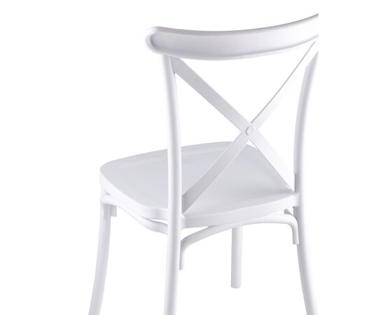 Стул Кроссбэк 430x520x890 Й030 вхите (Y030 white) Белый, Основной цвет: Белый, Ширина: 430, Материал основания: Пластик, Высота: 890, Глубина: 520, Материал: Пластик, Каркас: Пластик, Вес: 3,95, Цвет опоры: Белый, Материал сиденья: пластик, Цвет сиденья: Белый, Артикул: Й030 вхите (Y030 white), изображение 7post-test