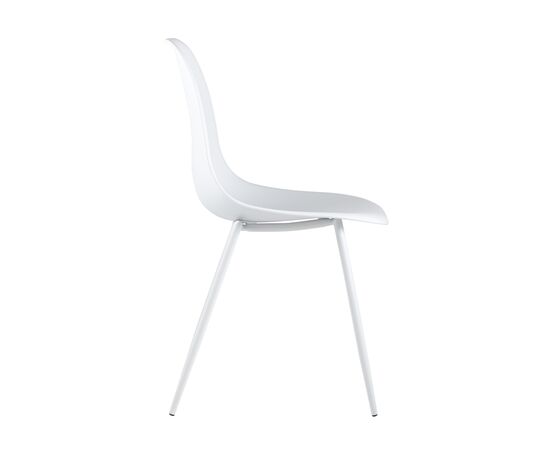 Стул Кон (KON) 510x450x830 КОНВИН ЧАИР ВХИТЕ (KONWIN CHAIR WHITE) Белый, Основной цвет: Белый, Ширина: 510, Материал основания: Металл, Высота: 830, Глубина: 450, Материал: Пластик, Каркас: Металл, Вес: 4, Цвет опоры: Белый, Материал сиденья: пластик, Цвет сиденья: Белый, Артикул: КОНВИН ЧАИР ВХИТЕ (KONWIN CHAIR WHITE), изображение 3post-test