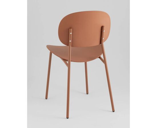 Стул Эди (Edie) 450x530x780 УТ000039127 Коричневый, Основной цвет: Коричневый, Ширина: 450, Материал основания: Металл, Высота: 780, Глубина: 530, Материал: Пластик, Вес: 4,2, Цвет опоры: Коричневый, Артикул: УТ000039127, изображение 3post-test