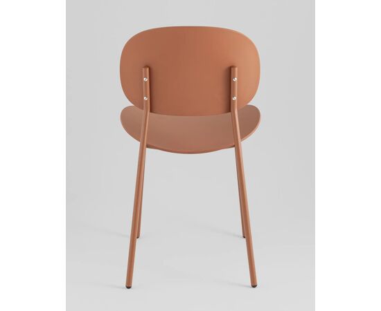 Стул Эди (Edie) 450x530x780 УТ000039127 Коричневый, Основной цвет: Коричневый, Ширина: 450, Материал основания: Металл, Высота: 780, Глубина: 530, Материал: Пластик, Вес: 4,2, Цвет опоры: Коричневый, Артикул: УТ000039127, изображение 4post-test