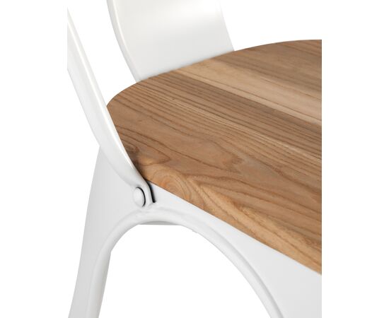 Стул Толикс (TOLIX) 450x515x840 ЙД-Х440Б-В ЛГ-02 (YD-H440B-W LG-02) Белый глянцевый/светлое дерево, Основной цвет: Белый глянцевый/светлое дерево, Ширина: 450, Материал основания: Металл, Высота: 840, Глубина: 515, Материал: дерево, Каркас: Металл, Вес: 5,1, Цвет опоры: белый глянцевый, Материал сиденья: Дерево, Цвет сиденья: белый глянцевый, Артикул: ЙД-Х440Б-В ЛГ-02 (YD-H440B-W LG-02), изображение 6post-test