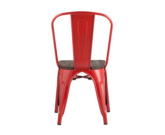 Стул Толикс (TOLIX) 450x515x840 ЙД-Х440Б-В ЛГ-03 (YD-H440B-W LG-03) Красный глянцевый/темное дерево, Основной цвет: Красный глянцевый/темное дерево, Ширина: 450, Материал основания: Металл, Высота: 840, Глубина: 515, Материал: дерево, Каркас: Металл, Вес: 5,1, Цвет опоры: красный глянцевый, Материал сиденья: Дерево, Цвет сиденья: Темно-коричневый, Артикул: ЙД-Х440Б-В ЛГ-03 (YD-H440B-W LG-03), изображение 2post-test