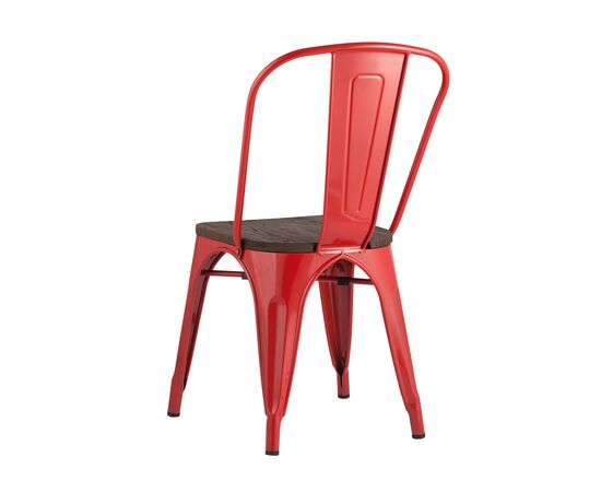 Стул Толикс (TOLIX) 450x515x840 ЙД-Х440Б-В ЛГ-03 (YD-H440B-W LG-03) Красный глянцевый/темное дерево, Основной цвет: Красный глянцевый/темное дерево, Ширина: 450, Материал основания: Металл, Высота: 840, Глубина: 515, Материал: дерево, Каркас: Металл, Вес: 5,1, Цвет опоры: красный глянцевый, Материал сиденья: Дерево, Цвет сиденья: Темно-коричневый, Артикул: ЙД-Х440Б-В ЛГ-03 (YD-H440B-W LG-03), изображение 3post-test