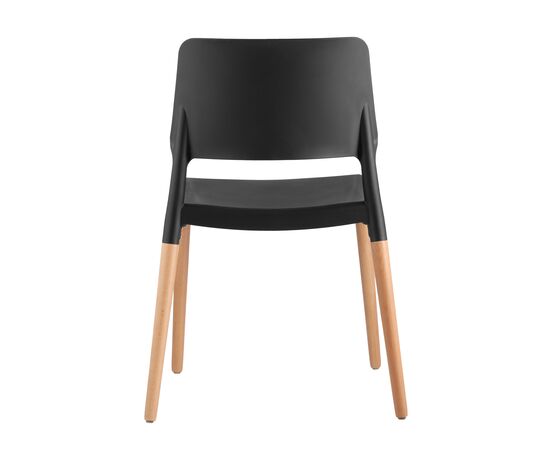Стул Бистро (BISTRO) 540x525x785 8086 БЛАК (8086 BLACK) Чёрный, Основной цвет: Чёрный, Материал основания: Массив дерева, Ширина: 540, Высота: 785, Глубина: 525, Материал: Пластик, Вес: 3, Артикул: 8086 БЛАК (8086 BLACK), изображение 2post-test