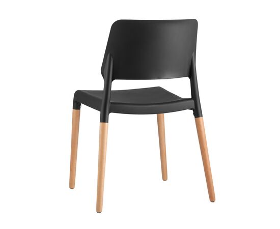 Стул Бистро (BISTRO) 540x525x785 8086 БЛАК (8086 BLACK) Чёрный, Основной цвет: Чёрный, Материал основания: Массив дерева, Ширина: 540, Высота: 785, Глубина: 525, Материал: Пластик, Вес: 3, Артикул: 8086 БЛАК (8086 BLACK), изображение 3post-test