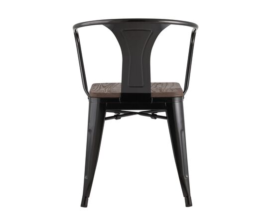 Стул Толикс Арм Вуд (TOLIX ARM WOOD) 390x390x790 ЙД-Х440АР-В ЛГ-01 (YD-H440AR-W LG-01) Черный глянцевый/темное дерево, Основной цвет: Черный глянцевый/темное дерево, Ширина: 390, Материал основания: Металл, Высота: 790, Глубина: 390, Материал: дерево, Каркас: Металл, Вес: 5, Цвет опоры: черный глянцевый, Материал сиденья: Дерево, Цвет сиденья: Темно-коричневый, Артикул: ЙД-Х440АР-В ЛГ-01 (YD-H440AR-W LG-01), изображение 4post-test