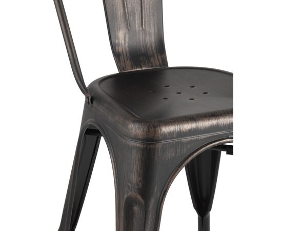 Стул Толикс (TOLIX) 450x515x840 ЙД-Х440Б МС-01-1 (YD-H440B MS-01-1) черный/патина золото, Основной цвет: черный/патина золото, Ширина: 450, Материал основания: Металл, Высота: 840, Глубина: 515, Материал: Металл, Каркас: Металл, Вес: 4,6, Цвет опоры: Черный, Материал сиденья: Металл, Цвет сиденья: черный/патина золото, Артикул: ЙД-Х440Б МС-01-1 (YD-H440B MS-01-1), изображение 5post-test