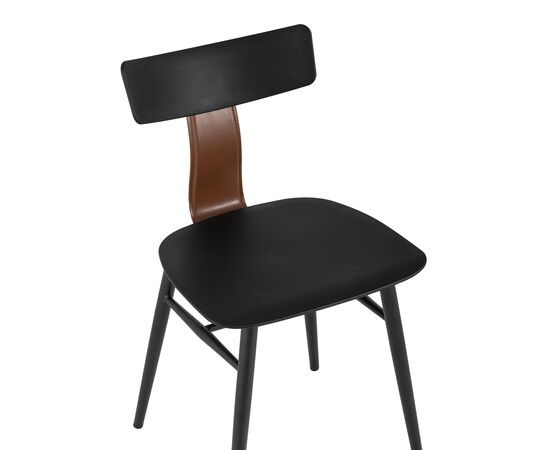 Стул Ант (ANT) 425x485x775 8333 блак (8333 black) Чёрный, Основной цвет: Чёрный, Ширина: 425, Материал основания: Металл, Высота: 775, Глубина: 485, Материал: Пластик, Каркас: Металл, Вес: 6,95, Цвет опоры: Черный, Материал сиденья: пластик, Цвет сиденья: Черный, Артикул: 8333 блак (8333 black), изображение 7post-test
