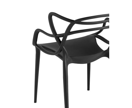 Стул Маргарита Нью (Margarita NEW) 540x540x825 Й824 блак (Y824 black) Чёрный, Основной цвет: Чёрный, Ширина: 540, Материал основания: Пластик, Высота: 825, Глубина: 540, Материал: Пластик, Каркас: Пластик, Вес: 4,3, Цвет опоры: Черный, Материал сиденья: пластик, Цвет сиденья: Черный, Артикул: Й824 блак (Y824 black), изображение 6post-test