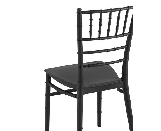 Стул Кьявари (Chiavari) (Кьявари) 430x480x890 Й828 блак (Y828 black) Чёрный, Материал основания: Пластик, Основной цвет: Чёрный, Ширина: 430, Ширина сиденья: 400, Высота: 890, Глубина: 480, Высота от пола до верхней части сиденья, мин: 430, Каркас: Пластик, Вес: 3,6, Материал сиденья: пластик, Артикул: Й828 блак (Y828 black), изображение 6post-test