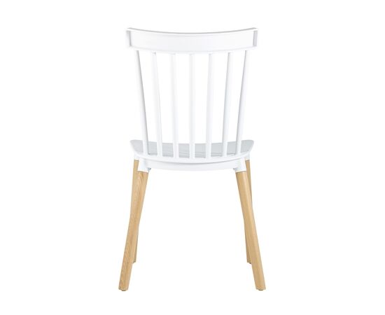 Стул Филд (Field) 480x490x840 СЛ-7037В вхите (SL-7037W white) Белый, Основной цвет: Белый, Ширина: 480, Материал основания: Массив дерева, Высота: 840, Глубина: 490, Материал: Пластик, Вес: 3,8, Цвет опоры: Бежевый, Материал сиденья: пластик, Цвет сиденья: Белый, Артикул: СЛ-7037В вхите (SL-7037W white), изображение 3post-test