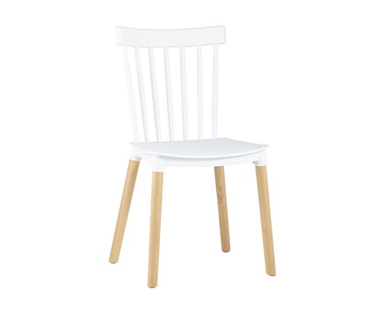Стул Филд (Field) 480x490x840 СЛ-7037В вхите (SL-7037W white) Белый, Основной цвет: Белый, Ширина: 480, Материал основания: Массив дерева, Высота: 840, Глубина: 490, Материал: Пластик, Вес: 3,8, Цвет опоры: Бежевый, Материал сиденья: пластик, Цвет сиденья: Белый, Артикул: СЛ-7037В вхите (SL-7037W white), изображение 6post-test