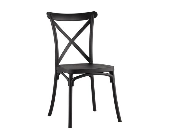 Стул Кроссбэк 430x520x890 Й030 блак (Y030 black) Чёрный, Основной цвет: Чёрный, Ширина: 430, Материал основания: Пластик, Высота: 890, Глубина: 520, Материал: Пластик, Каркас: Пластик, Вес: 3,95, Цвет опоры: Черный, Материал сиденья: пластик, Цвет сиденья: Черный, Артикул: Й030 блак (Y030 black), изображение 2post-test