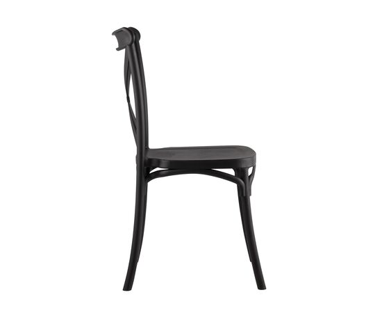 Стул Кроссбэк 430x520x890 Й030 блак (Y030 black) Чёрный, Основной цвет: Чёрный, Ширина: 430, Материал основания: Пластик, Высота: 890, Глубина: 520, Материал: Пластик, Каркас: Пластик, Вес: 3,95, Цвет опоры: Черный, Материал сиденья: пластик, Цвет сиденья: Черный, Артикул: Й030 блак (Y030 black), изображение 3post-test