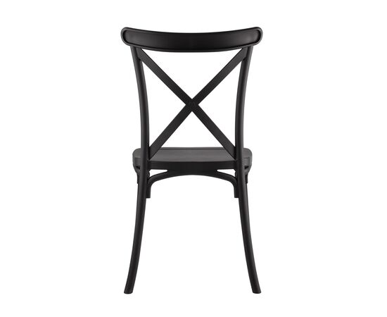 Стул Кроссбэк 430x520x890 Й030 блак (Y030 black) Чёрный, Основной цвет: Чёрный, Ширина: 430, Материал основания: Пластик, Высота: 890, Глубина: 520, Материал: Пластик, Каркас: Пластик, Вес: 3,95, Цвет опоры: Черный, Материал сиденья: пластик, Цвет сиденья: Черный, Артикул: Й030 блак (Y030 black), изображение 4post-test