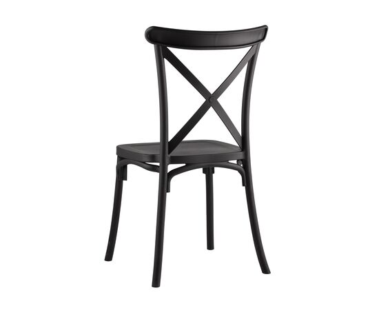Стул Кроссбэк 430x520x890 Й030 блак (Y030 black) Чёрный, Основной цвет: Чёрный, Ширина: 430, Материал основания: Пластик, Высота: 890, Глубина: 520, Материал: Пластик, Каркас: Пластик, Вес: 3,95, Цвет опоры: Черный, Материал сиденья: пластик, Цвет сиденья: Черный, Артикул: Й030 блак (Y030 black), изображение 5post-test