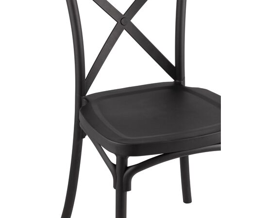 Стул Кроссбэк 430x520x890 Й030 блак (Y030 black) Чёрный, Основной цвет: Чёрный, Ширина: 430, Материал основания: Пластик, Высота: 890, Глубина: 520, Материал: Пластик, Каркас: Пластик, Вес: 3,95, Цвет опоры: Черный, Материал сиденья: пластик, Цвет сиденья: Черный, Артикул: Й030 блак (Y030 black), изображение 7post-test
