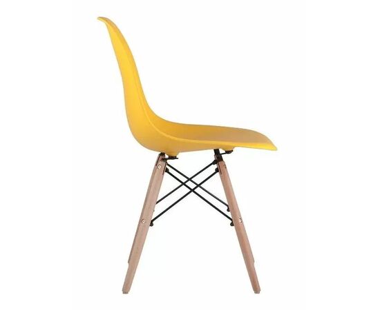 Стул УВА (UVA) 460x530x810 8056ПП ЙЕЛЛОВ (8056PP YELLOW) Желтый/дер.ножки, Основной цвет: Желтый/дер.ножки, Ширина: 460, Материал основания: Массив дерева, Высота: 810, Глубина: 530, Материал: Пластик, Каркас: Массив дерева, Вес: 3,7, Цвет опоры: светло коричневый, Материал сиденья: пластик, Цвет сиденья: Желтый, Артикул: 8056ПП ЙЕЛЛОВ (8056PP YELLOW), изображение 3post-test