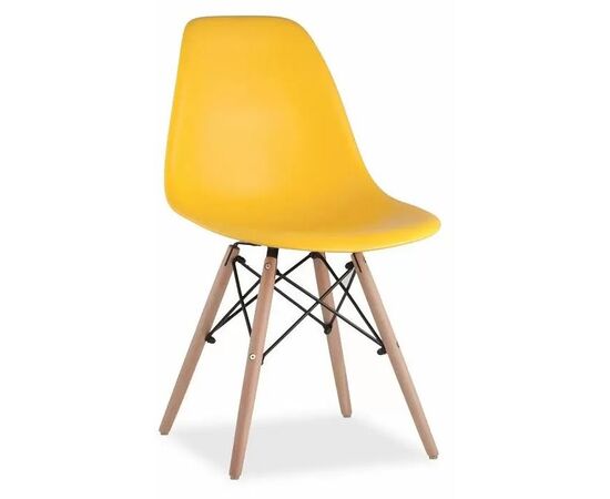 Стул УВА (UVA) 460x530x810 8056ПП ЙЕЛЛОВ (8056PP YELLOW) Желтый/дер.ножки, Основной цвет: Желтый/дер.ножки, Ширина: 460, Материал основания: Массив дерева, Высота: 810, Глубина: 530, Материал: Пластик, Каркас: Массив дерева, Вес: 3,7, Цвет опоры: светло коричневый, Материал сиденья: пластик, Цвет сиденья: Желтый, Артикул: 8056ПП ЙЕЛЛОВ (8056PP YELLOW), изображение 2post-test