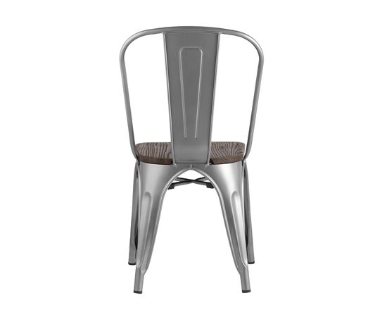 Стул Толикс (TOLIX) 450x515x840 ЙД-Х440Б-В ЙГ-15 (YD-H440B-W YG-15) Серебристый матовый/темное дерево, Основной цвет: Серебристый матовый/темное дерево, Ширина: 450, Материал основания: Металл, Высота: 840, Глубина: 515, Материал: дерево, Каркас: Металл, Вес: 5,1, Цвет опоры: серебристый матовый, Материал сиденья: Дерево, Цвет сиденья: Темно-коричневый, Артикул: ЙД-Х440Б-В ЙГ-15 (YD-H440B-W YG-15), изображение 3post-test