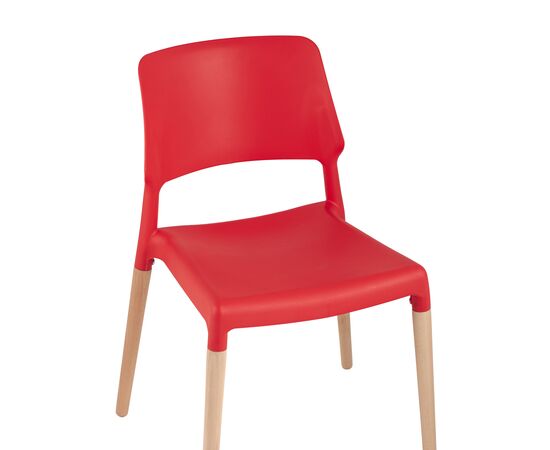 Стул Бистро (BISTRO) 540x525x785 8086 РЕД (8086 RED) Красный, Основной цвет: Красный, Материал основания: Массив дерева, Ширина: 540, Высота: 785, Глубина: 525, Материал: Пластик, Вес: 3, Артикул: 8086 РЕД (8086 RED), изображение 4post-test