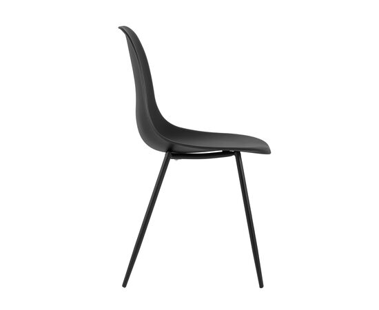 Стул Кон (KON) 510x450x830 КОНВИН ЧАИР БЛАК (KONWIN CHAIR BLACK) Чёрный, Основной цвет: Чёрный, Ширина: 510, Материал основания: Металл, Высота: 830, Глубина: 450, Материал: Пластик, Каркас: Металл, Вес: 4, Цвет опоры: Черный, Материал сиденья: пластик, Цвет сиденья: Черный, Артикул: КОНВИН ЧАИР БЛАК (KONWIN CHAIR BLACK), изображение 2post-test