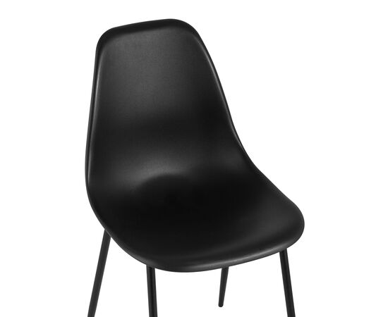 Стул Кон (KON) 510x450x830 КОНВИН ЧАИР БЛАК (KONWIN CHAIR BLACK) Чёрный, Основной цвет: Чёрный, Ширина: 510, Материал основания: Металл, Высота: 830, Глубина: 450, Материал: Пластик, Каркас: Металл, Вес: 4, Цвет опоры: Черный, Материал сиденья: пластик, Цвет сиденья: Черный, Артикул: КОНВИН ЧАИР БЛАК (KONWIN CHAIR BLACK), изображение 6post-test
