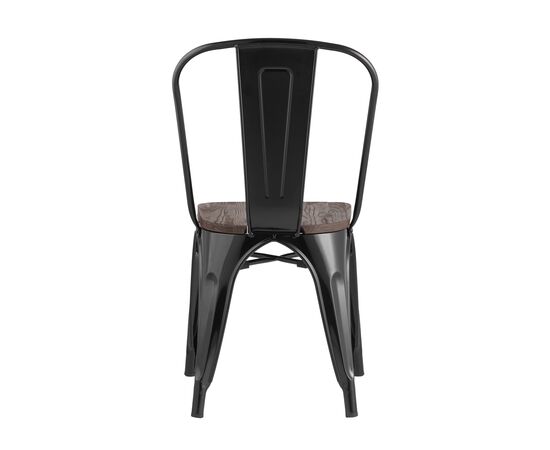 Стул Толикс (TOLIX) 450x515x840 ЙД-Х440Б-В ЛГ-01 (YD-H440B-W LG-01) Черный глянцевый/темное дерево, Основной цвет: Черный глянцевый/темное дерево, Ширина: 450, Материал основания: Металл, Высота: 840, Глубина: 515, Материал: дерево, Каркас: Металл, Вес: 5,1, Цвет опоры: черный глянцевый, Материал сиденья: Дерево, Цвет сиденья: Темно-коричневый, Артикул: ЙД-Х440Б-В ЛГ-01 (YD-H440B-W LG-01), изображение 4post-test