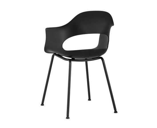 Стул Леди (Lady) 550x560x810 СЛ-7018К блак (SL-7018K black) Чёрный, Основной цвет: Чёрный, Материал основания: Металл, Ширина: 550, Высота: 810, Глубина: 560, Вес: 4,3, Материал сиденья: пластик, Артикул: СЛ-7018К блак (SL-7018K black), изображение 5post-test