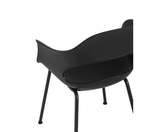 Стул Леди (Lady) 550x560x810 СЛ-7018К блак (SL-7018K black) Чёрный, Основной цвет: Чёрный, Материал основания: Металл, Ширина: 550, Высота: 810, Глубина: 560, Вес: 4,3, Материал сиденья: пластик, Артикул: СЛ-7018К блак (SL-7018K black), изображение 6post-test