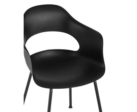 Стул Леди (Lady) 550x560x810 СЛ-7018К блак (SL-7018K black) Чёрный, Основной цвет: Чёрный, Материал основания: Металл, Ширина: 550, Высота: 810, Глубина: 560, Вес: 4,3, Материал сиденья: пластик, Артикул: СЛ-7018К блак (SL-7018K black), изображение 7post-test