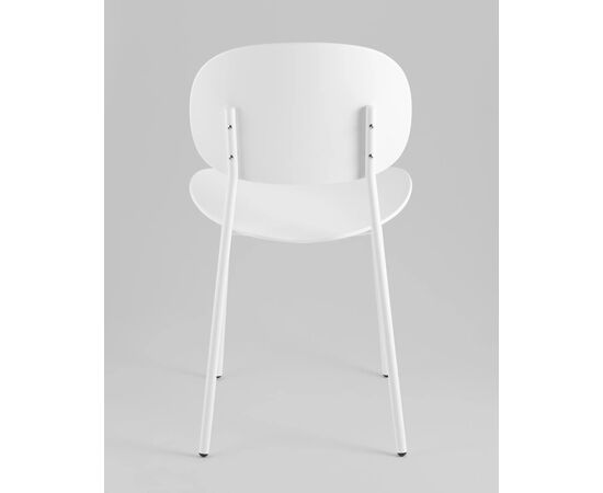 Стул Эди (Edie) 450x530x780 УТ000039124 Белый, Основной цвет: Белый, Ширина: 450, Материал основания: Металл, Высота: 780, Глубина: 530, Материал: Пластик, Вес: 4,2, Цвет опоры: Белый, Артикул: УТ000039124, изображение 4post-test