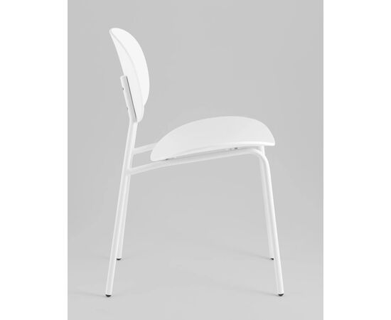Стул Эди (Edie) 450x530x780 УТ000039124 Белый, Основной цвет: Белый, Ширина: 450, Материал основания: Металл, Высота: 780, Глубина: 530, Материал: Пластик, Вес: 4,2, Цвет опоры: Белый, Артикул: УТ000039124, изображение 5post-test