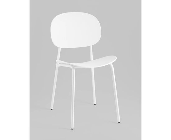 Стул Эди (Edie) 450x530x780 УТ000039124 Белый, Основной цвет: Белый, Ширина: 450, Материал основания: Металл, Высота: 780, Глубина: 530, Материал: Пластик, Вес: 4,2, Цвет опоры: Белый, Артикул: УТ000039124, изображение 6post-test