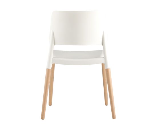 Стул Бистро (BISTRO) 540x525x785 8086 ВХИТЕ (8086 WHITE) Белый, Основной цвет: Белый, Материал основания: Массив дерева, Ширина: 540, Высота: 785, Глубина: 525, Материал: Пластик, Вес: 3, Артикул: 8086 ВХИТЕ (8086 WHITE), изображение 4post-test